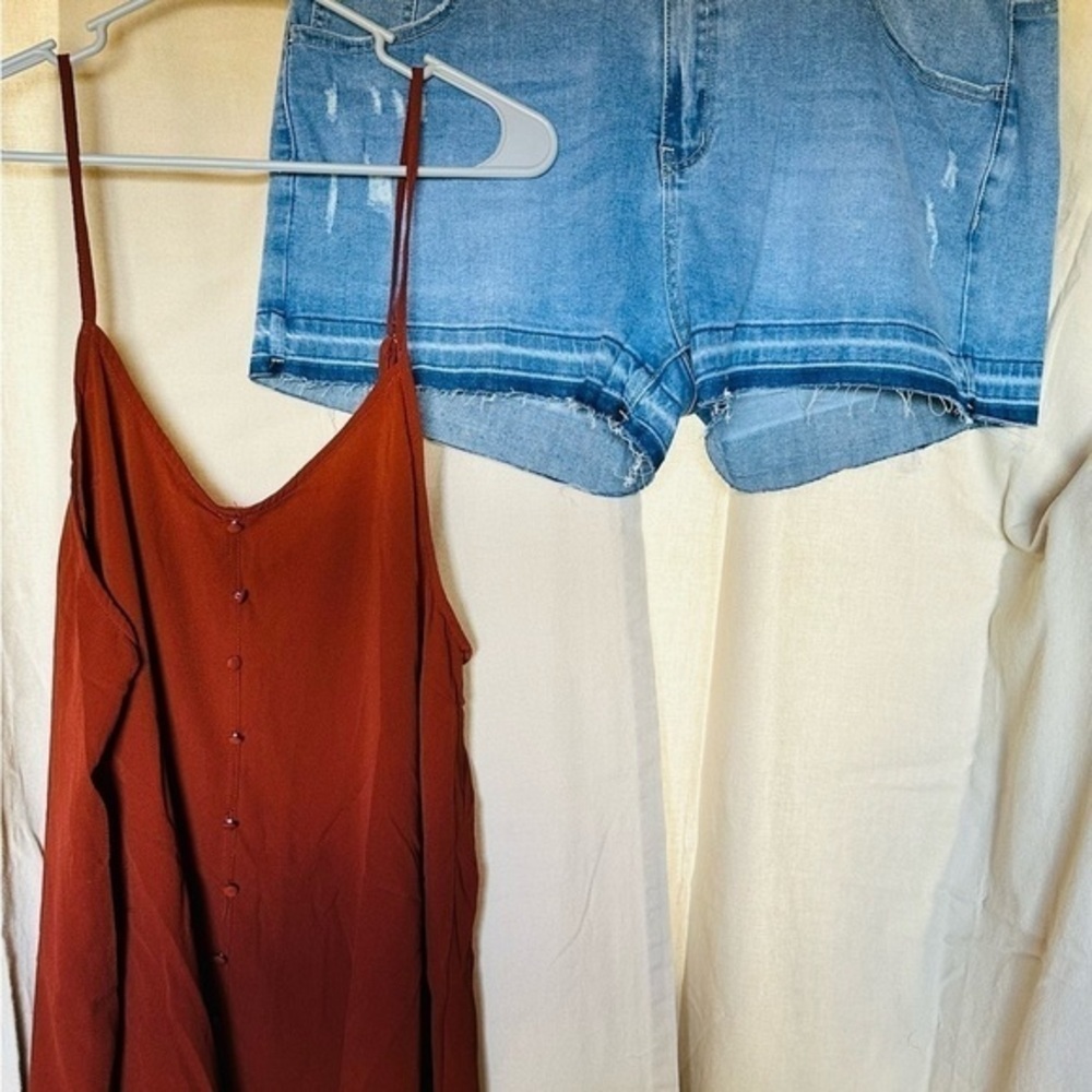 NWT Tank top and‎ Jean Shorts. Size 3xl - Picture 2 of 16